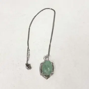 타원형 펜던트 목걸이 실버 925