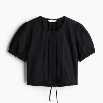 프렘티 코튼 블라우스 H&M 블랙 L