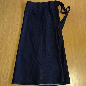 무인양품 Labo 여성용 와시 혼방 데님 랩스커트 S~M