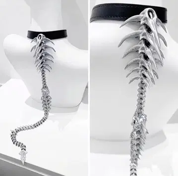 척추 초커 실버