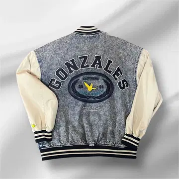 MARKGONZALES 데님 바시티 자켓