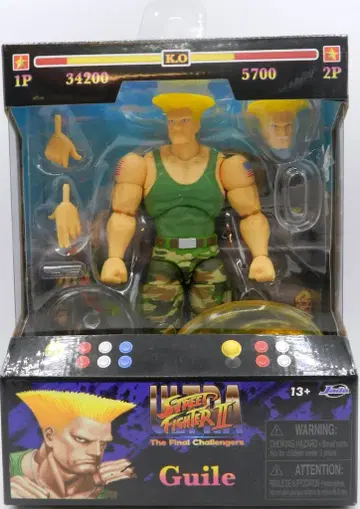 Jada Toys 액션 피규어 울트라 스트리트 파이터 II Guile