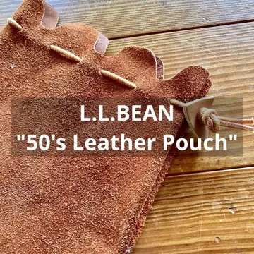 L.L.BEAN "1950년대 가죽 파우치"