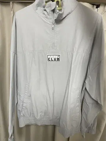 PRO CLUB 라이트 그레이 집업 자켓