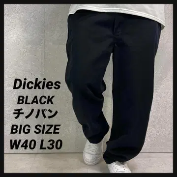 디키즈 블랙 치노 팬츠 워크 팬츠 빅 사이즈 W40 L30