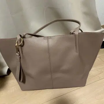핑크 가죽풍 토트백