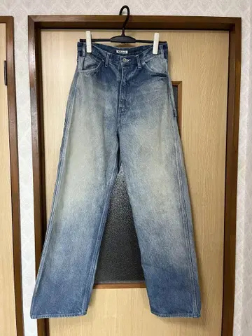 주의 사항 24aw 오라리 페인터 데님