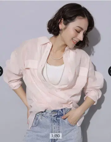 Arpege story 아르페쥬 스토리 2WAY 시어 린넨 셔츠