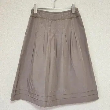 ESPIE 에스피에 턱 플레어 스커트 베이지 사이즈 36