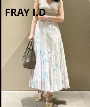 FRAY I.D 롱 스커트 플레어 쉬폰 새상품급 S