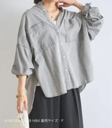 un dix cors 데님 빅 셔츠