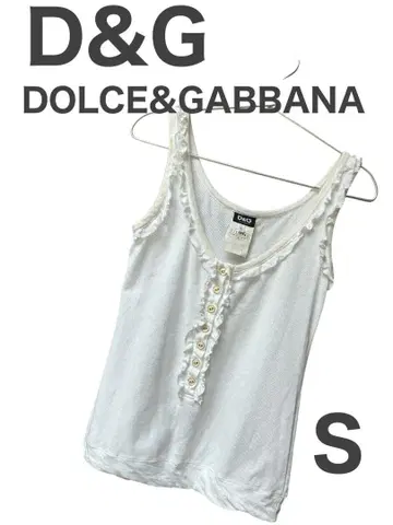 D&G 화이트 탱크탑 S 사이즈 흰색