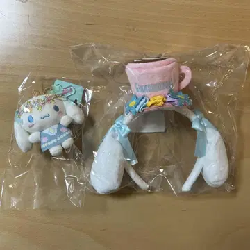 산리오 하모니 랜드 머리띠와 봉제 인형 세트 시나몬