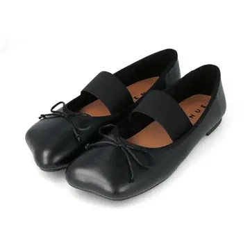 MENUE 발레 슈즈 블랙 23.5cm