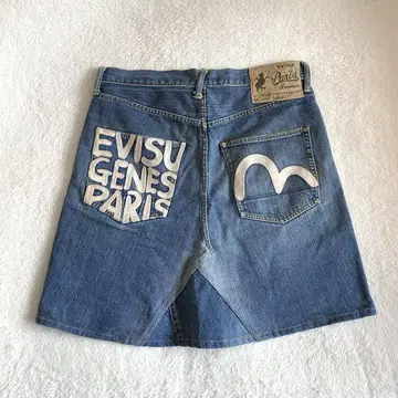 EVISU 에비수 데님 리메이크 스커트 카모메 GENES OSAKA