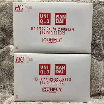 HG 건담 및 자쿠 II (유니클로 컬러)