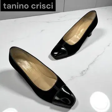 TANINO CRISCI 콤비 펌프스 블랙 검정 35 22cm