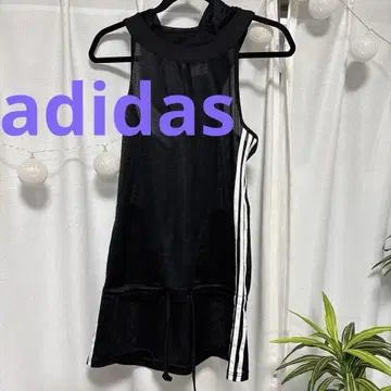 블랙 메쉬 슬리브리스 메쉬 튜닉
