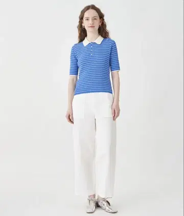 MACPHEE 코튼 린넨 트윌 스트레이트 팬츠