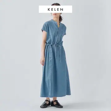 새상품 2025SS 쿨 데님 디자인 원피스 MELINA