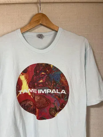 구제 의류 프린트 T TAME IMPALA 밴딩 T 템 임팔라 유니섹스