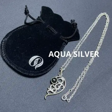 AQUA SILVER 탑 + 체인