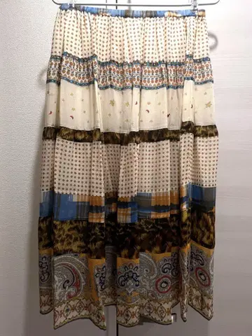 TSUMORI CHISATO 실크 개더 스커트