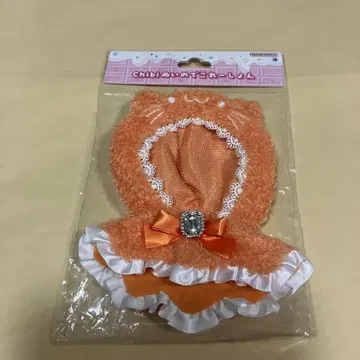 치비 인형 데코레이션 옐로우 컬러 고양이 1개