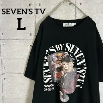 SEVEN'S TV 세븐즈 TV 오키 헤라 티 블랙 사이즈 L