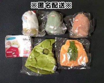 쥐 봉제 인형 & 동물옷 2 5종 세트 가챠