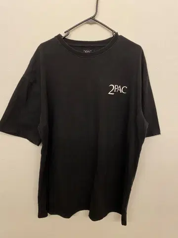 2PAC 블랙 티셔츠