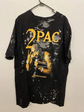 2PAC 스플래터 디자인 티셔츠