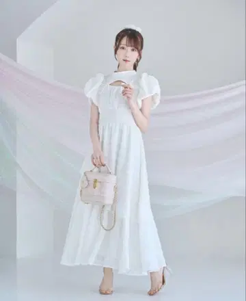로즈뮤즈 자카드 체크 화이트