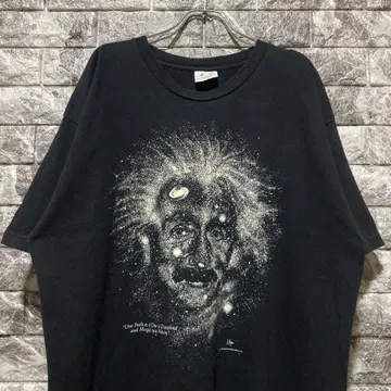 Albert Einstein 티셔츠 XL 아인슈타인 USA제 블랙