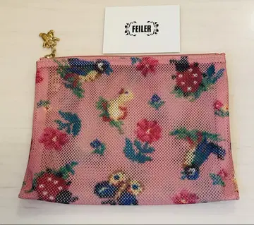 FEILER 하이디 하이디 메쉬 파우치 그레이스 핑크