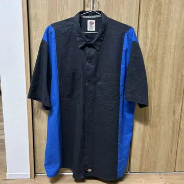 디키즈 반팔 셔츠 2XL 블랙/파랑