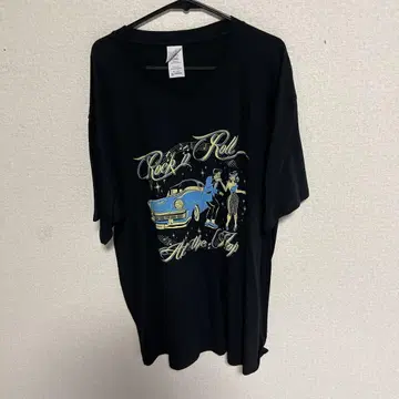 GILDAN 로큰롤 T셔츠 XL 블랙
