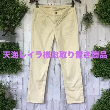 평평하게 놓은 허리 37 스트레치 밑위 23