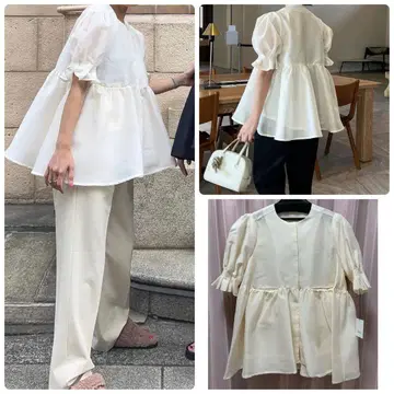 blanc 블랑 콜라보 블라우스 lily 블라우스 새상품
