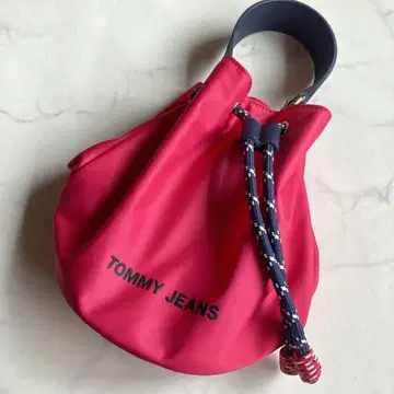 TOMMY JEANS 핑크 복조리 백 2way 미니 백 숄더
