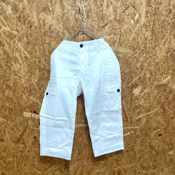 MEN'S MELROSE 멜로즈 하프 팬츠 면 혼방 화이트 남성용