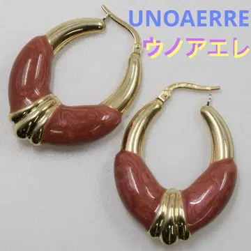 우노아레 UNOAERRE 에나멜 후프 귀걸이