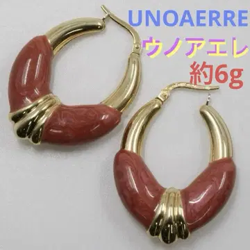 우노아레 UNOAERRE 에나멜 후프 귀걸이