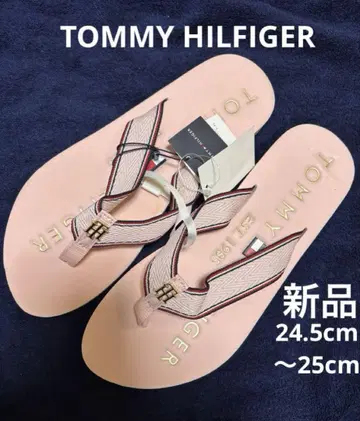 새상품 타미힐피거 비치 샌들 핑크 XL24.5cm-25cm