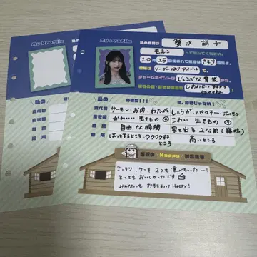 카니사와 모에코 프로필 시트