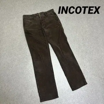 INCOTEX 인코텍스 코듀로이 하의 팬츠 브라운