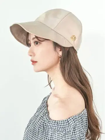 SNIDEL 스나이델 UV 차단 와이드 캡 베이지
