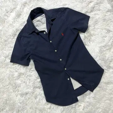 새상품급 Ralph Lauren 반팔 피케 셔츠 네이비