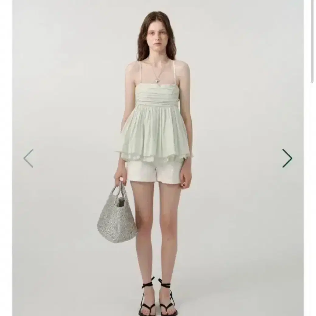 新品】The barnnet Crepe Peplum Sleeveless