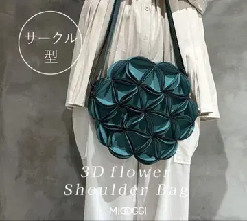 플라워 꽃 숄더 백 네오프렌 3D